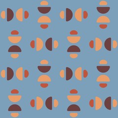 Rounded abstract seamless pattern - accent for any surfaces.
