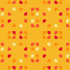 Rounded abstract seamless pattern - accent for any surfaces.