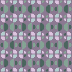 Rounded abstract seamless pattern - accent for any surfaces.