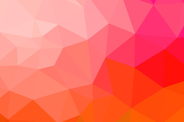 Abstract triangulation geometric red background