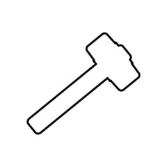sledgehammer icon. vector simple illustration