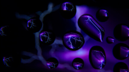 Abstraction in water drops