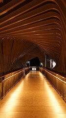 pedestrian bridge in Jakarta, Indonesia