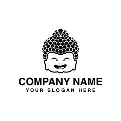 smiling buddha head logo