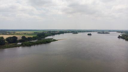 Aerial photos from Tejo River in Cartaxo