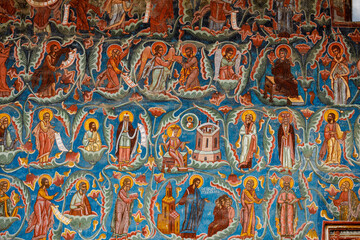Paintings of the monastery of Humor in Romania