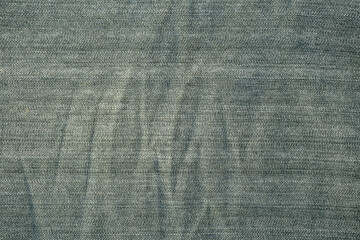 Top view of blue jeans, blue jeans background.