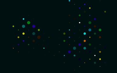 Light Multicolor, Rainbow vector pattern with spheres.
