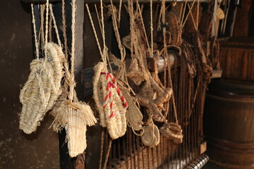 草鞋。古き日本の風景。