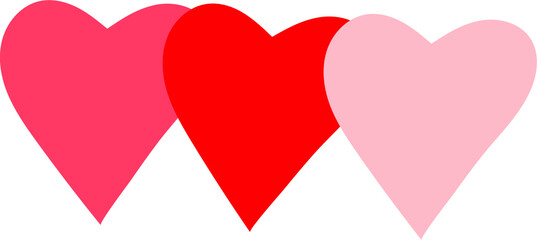 Three of Hearts Illustration