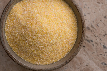 Corn Meal in a Bowl