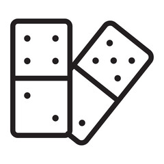 domino line icon