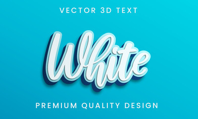 white day editable 3d text effect template