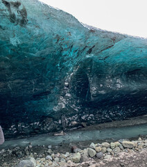 Ice cave glacier entrance.