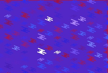 Light Pink, Blue vector template with repeated sticks.