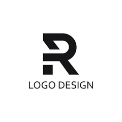 modern letter r logo design template - obrazy, fototapety, plakaty