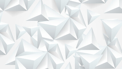 Fototapeta na wymiar white low poly banner background, abstract geometric rumpled triangular style. vector illustration graphic design background template.