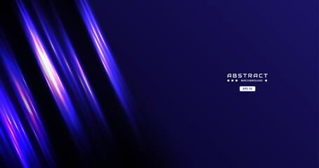dark blue background with abstract square shape, arrow, dynamic and sport banner concept.