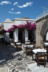 Beautiful Plaka, picturesque main village of Milos island, Cyclades, Greece