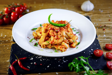 pasta with tomato sauce
