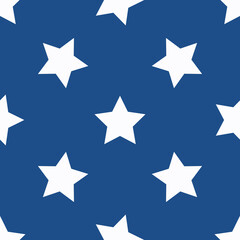 The stars ragless, seamless pattern. A light coloured elements on dark blue background. Packaging, wallpaper