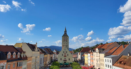 Blick vom Prater, vom Zentrum Deggendorf 