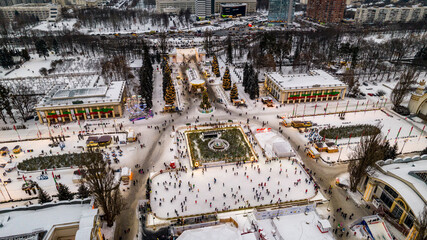 Aerial view of the National Expo Center of Ukraine