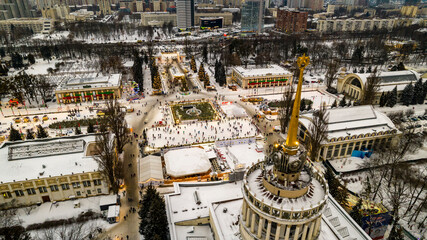 Aerial view of the National Expo Center of Ukraine