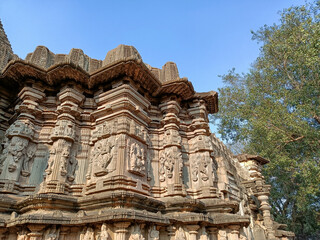 Stock photo of exterior view of ancient Kopeshwar Mahadev temple, Khidrapur, Maharashtra,...
