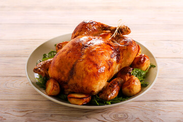 Roast whole chicken