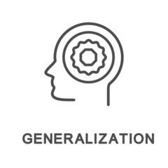 Icon – generalization. The product of mental activity by identifying common features. A circle is the product of a generalization for a polygon and a wavy line. The thin contour lines.