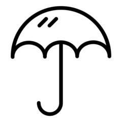 Umbrella Flat Icon Isolated On White Background