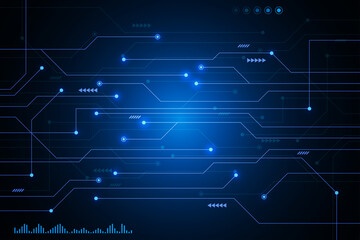 Abstract hi tech. Abstract digital background with technology. Vector abstract technology.	