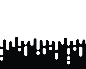 Rounded Lines Halftone Transition. Abstract black background