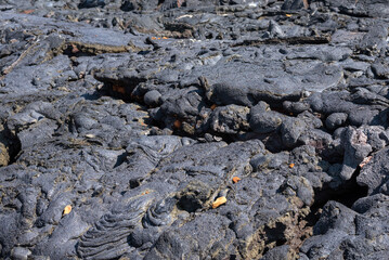 Close up of lava crust a tFagradalsfjall, Iceland