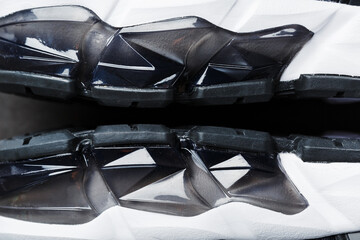 Gel inserts for cushioning on the sole of ultra-modern sports sneakers