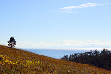 Fototapeta premium Landscape of Lake Baikal, Olkhon island. Russia 