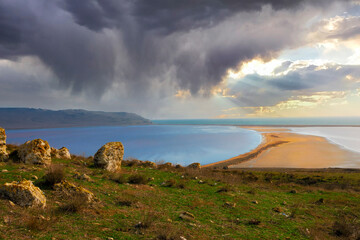 Clouds over the sea Crimea 