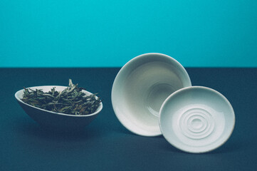 Teeschale und Gaiwan, Tee, tea, Getränk, gong fu