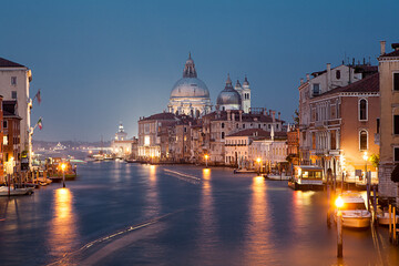 Naklejka na ściany i meble Historic and amazing Venice in the evening, Italy