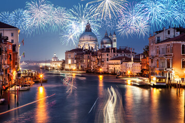 Fototapeta Historic and amazing Venice in the evening, Italy obraz