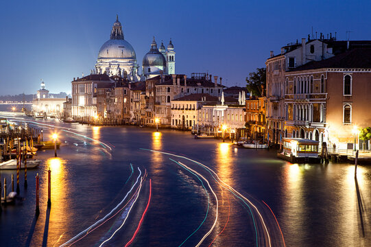 Historic and amazing Venice in the evening, Italy