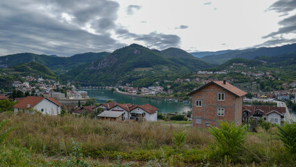 Fototapeta na wymiar Bosnian Vysehrad - a wonderful city for a holiday