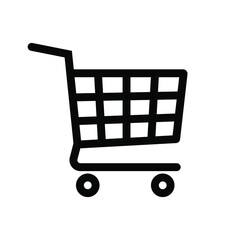 Trolley icon. Shopping cart icon.