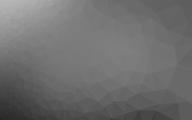Light Silver, Gray vector polygon abstract layout.