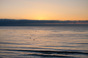 Fototapeta na wymiar sunset on the ocean