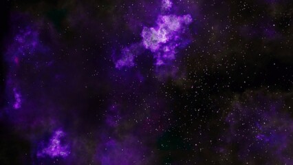 abstract purple galaxy. Purple deep space nebula with stars.