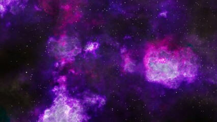 abstract purple galaxy.  Purple deep space nebula with stars.