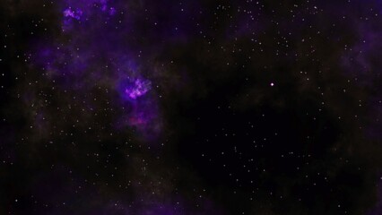 Pink and purple galaxy nebula and stars. 