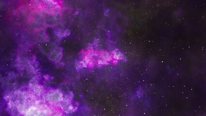 Pink and purple galaxy nebula and stars. 
